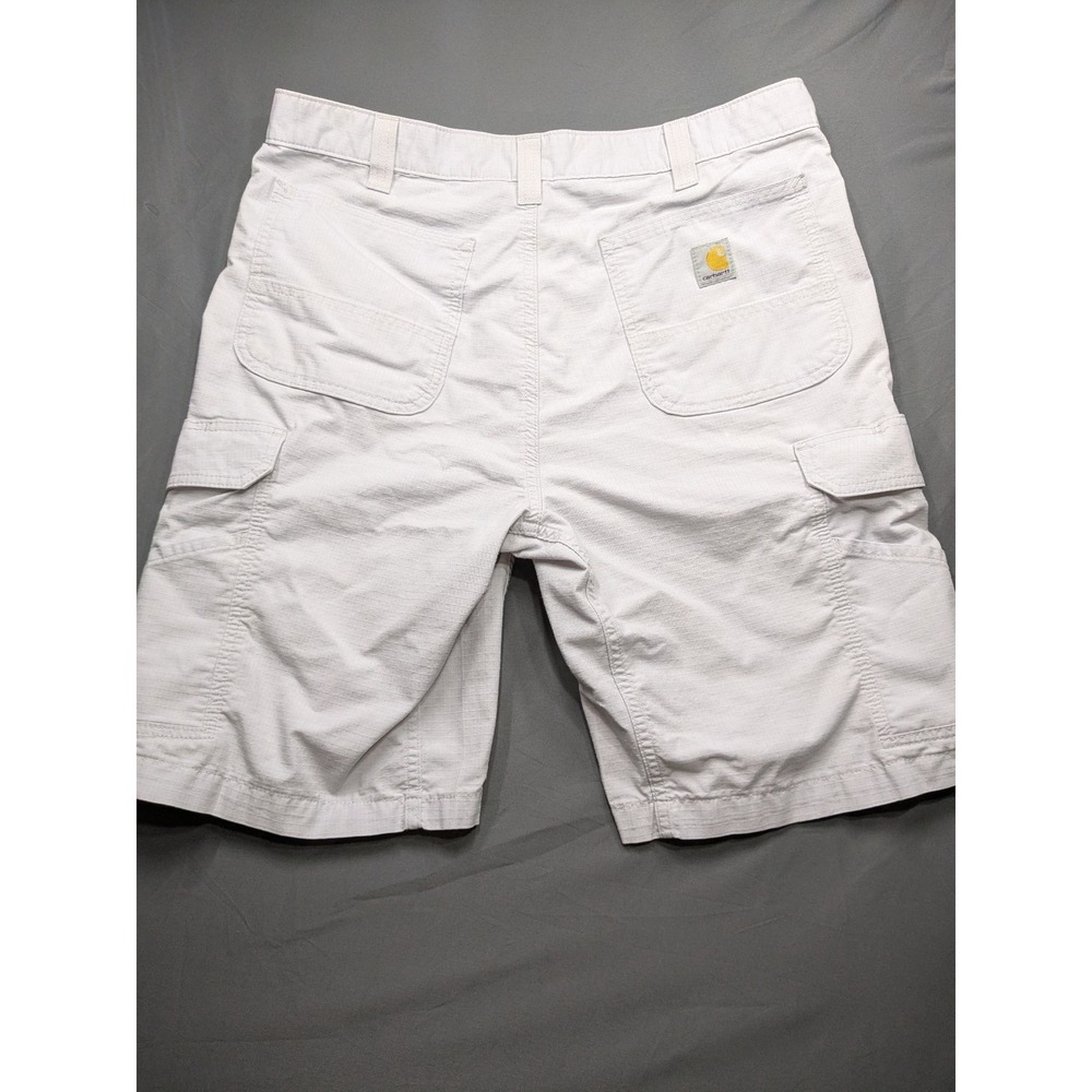 Carhartt Force Relaxed Fit Ripstop Cargo Work Shorts Mens 36 Gray BS3543-M